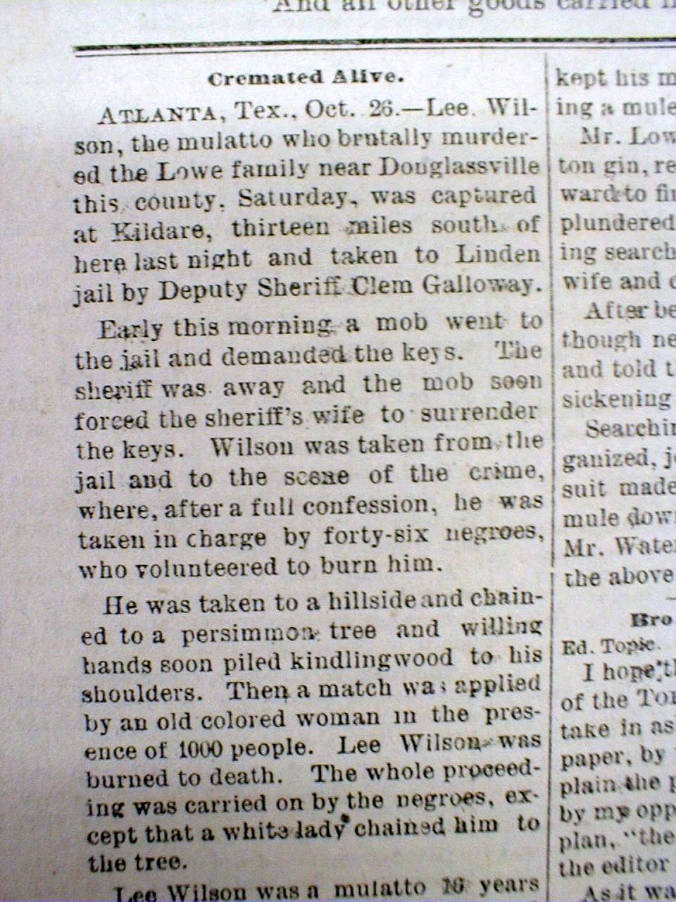 Rare Original 1891 Indian Territory Newspaper 1892 Oklahoma Land Rush