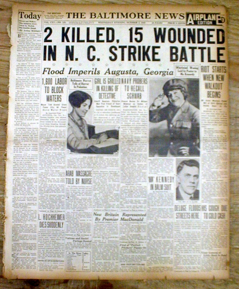 1929 newspaper Eyewitness Account HEBRON MASSACRE of JEWS by ARABS in