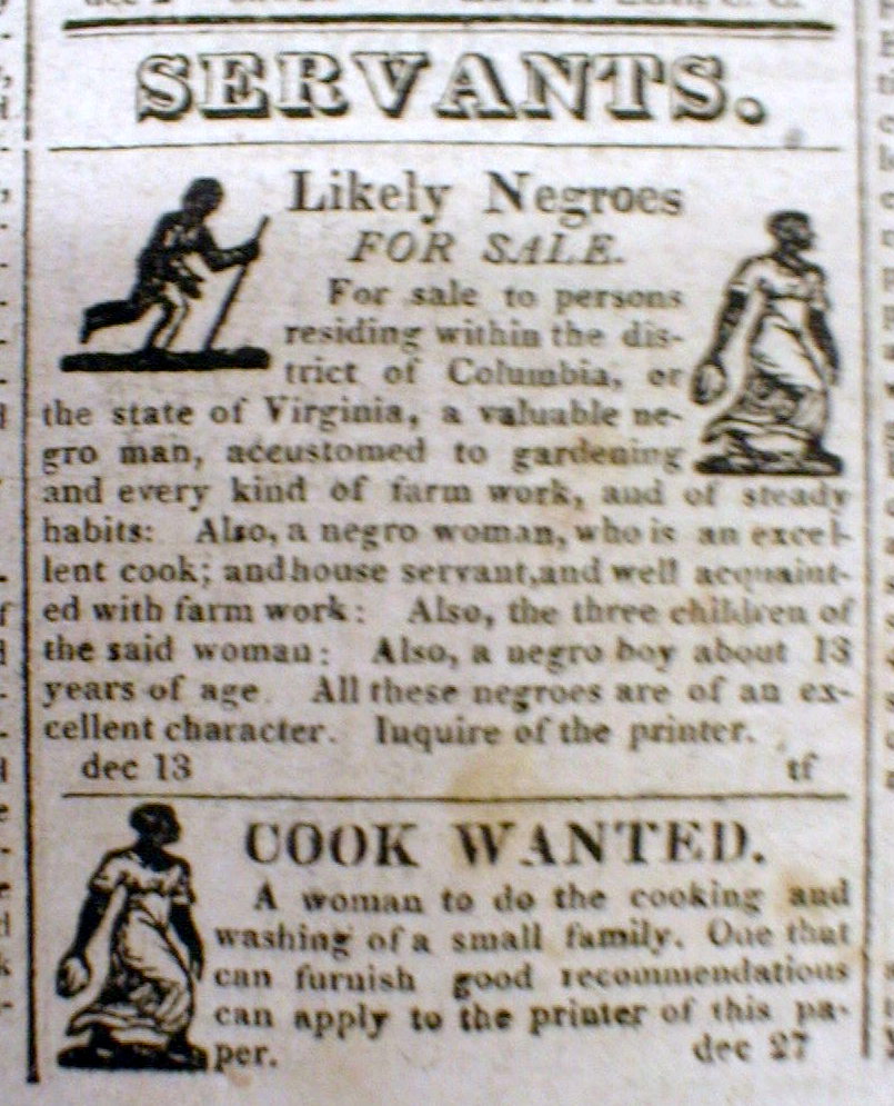 1823 newspaper ALEXANDRIA Virginia w 2 illustrated MILITIA ADs +illust