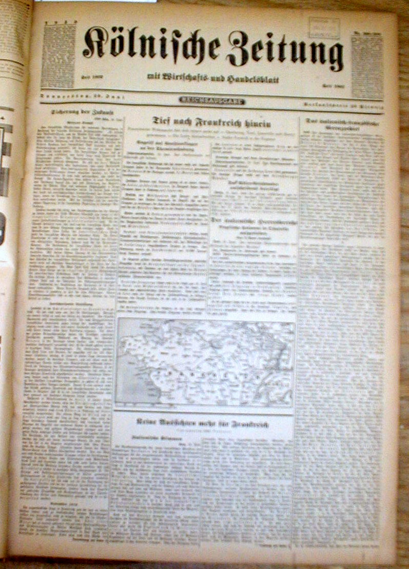 JUN1940 Volume WW II German Newspapers Battle OF France ...